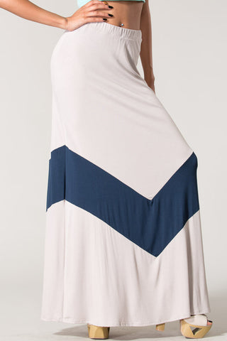 Walk To The Metro Skirt In Taupe