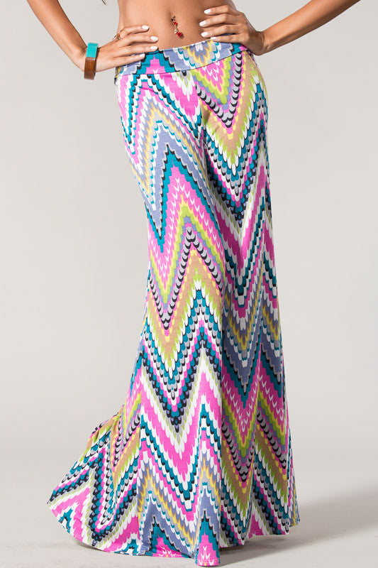 Chic Printed Bottoms-Pink