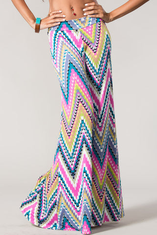 Chic Printed Bottoms-Pink