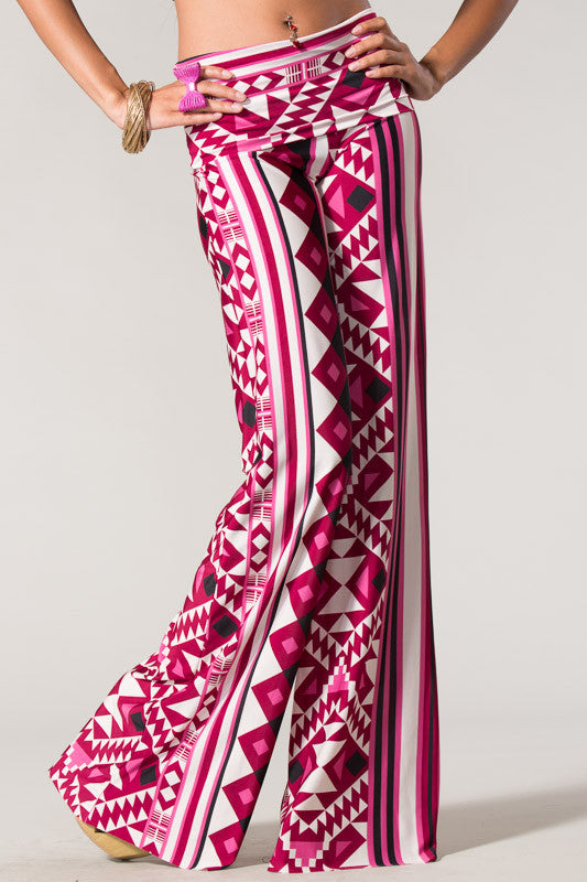 Escape Printed Bottoms-Magenta