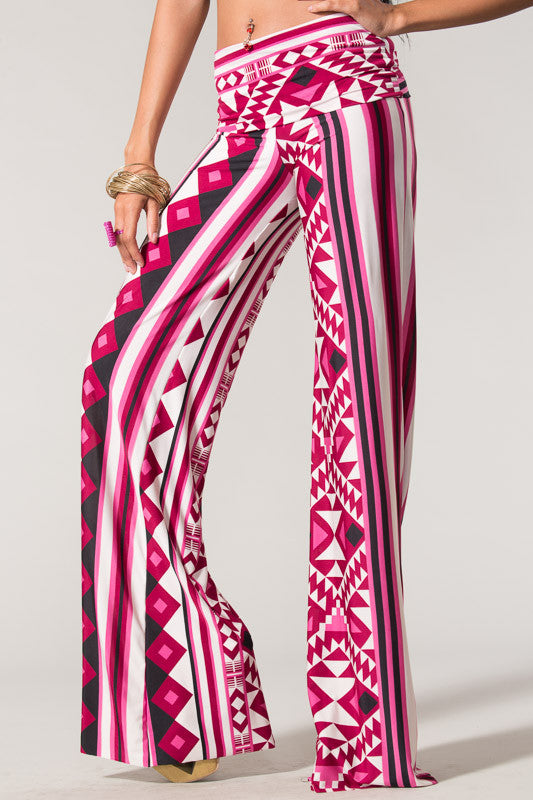 Escape Printed Bottoms-Magenta