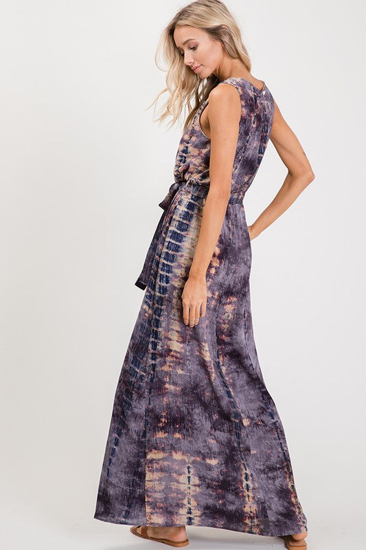 Summer Mode Tie dye Dress-Orchid