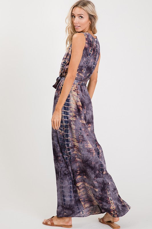 Summer Mode Tie dye Dress-Orchid