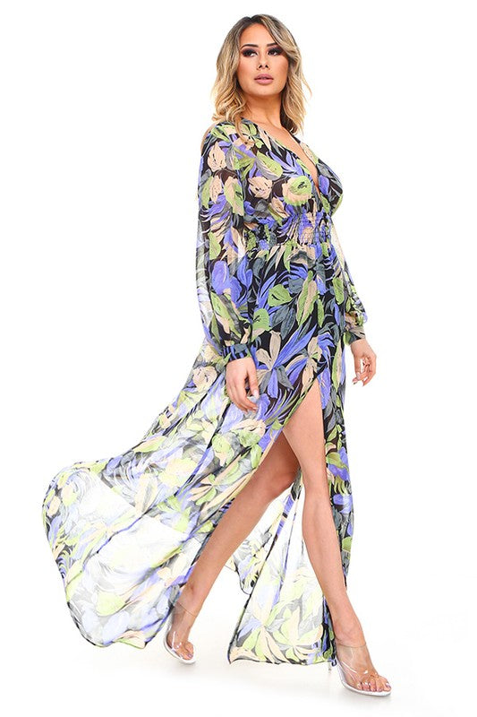 Island Sunset Maxi Dress