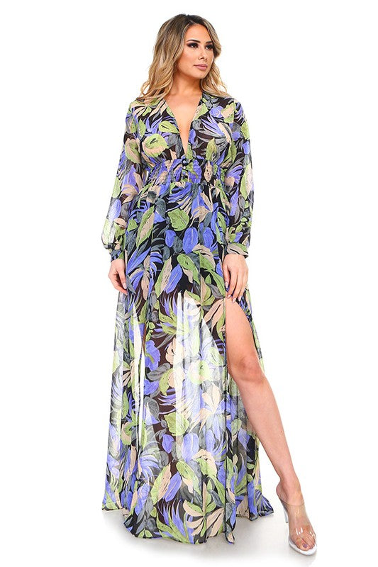 Island Sunset Maxi Dress