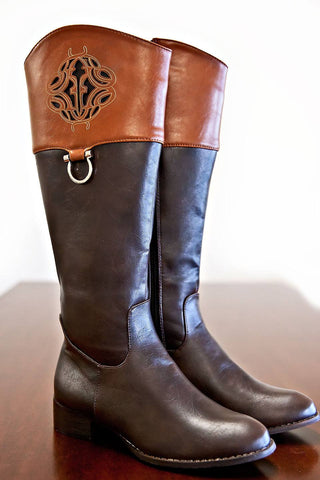 Posh Boots- Camel/Brown