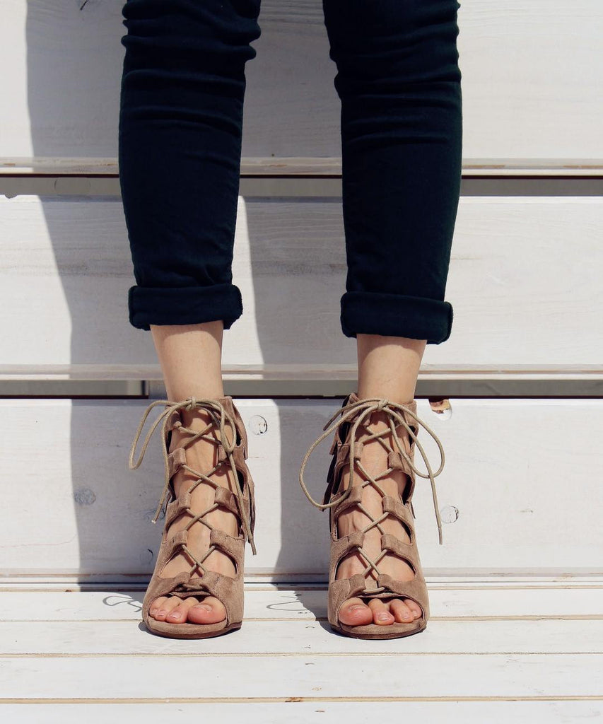 Merida Heel Sandals-Khaki