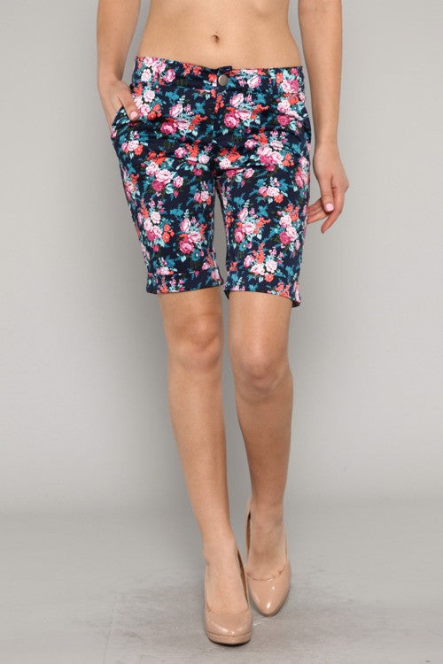 Floral Print Shorts