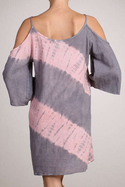 Color Whisper Open Shoulder Dress