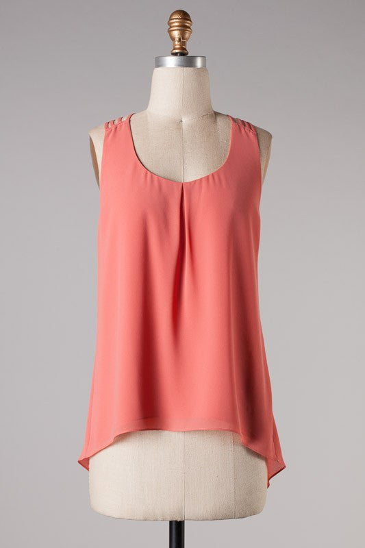 Braided Back Detail Tops