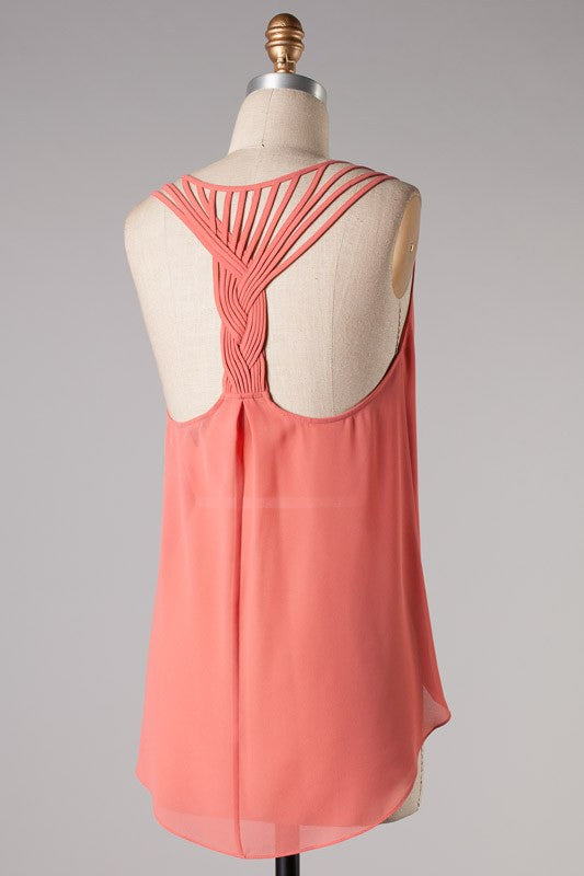 Braided Back Detail Tops