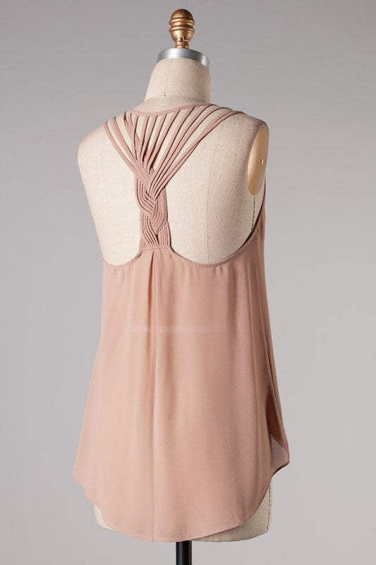 Braided Back Detail Tops