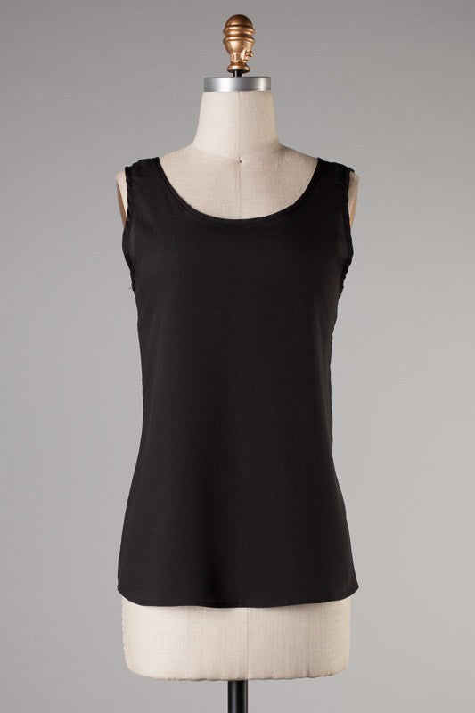 Flaunt Your Style Bow Top-Black