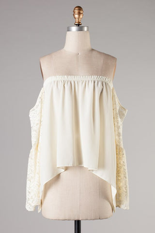 Lace Sleeve Top