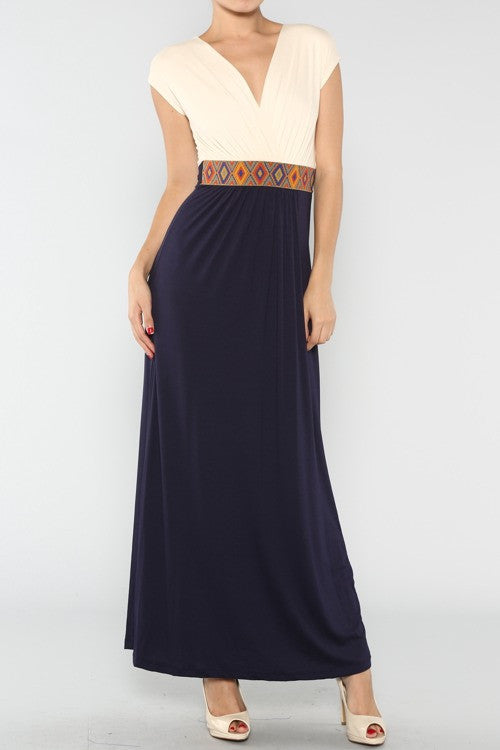 Hidden Treasure Maxi Dress-Rust