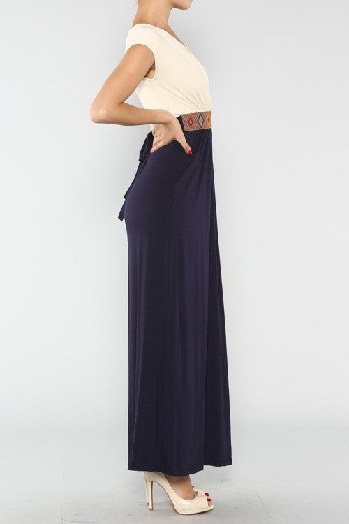 Hidden Treasure Maxi Dress-Rust