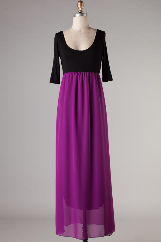 Handle With Flair Maxi Dress-Purple