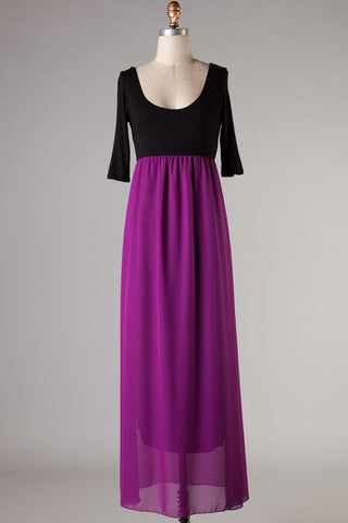 Handle With Flair Maxi Dress-Purple