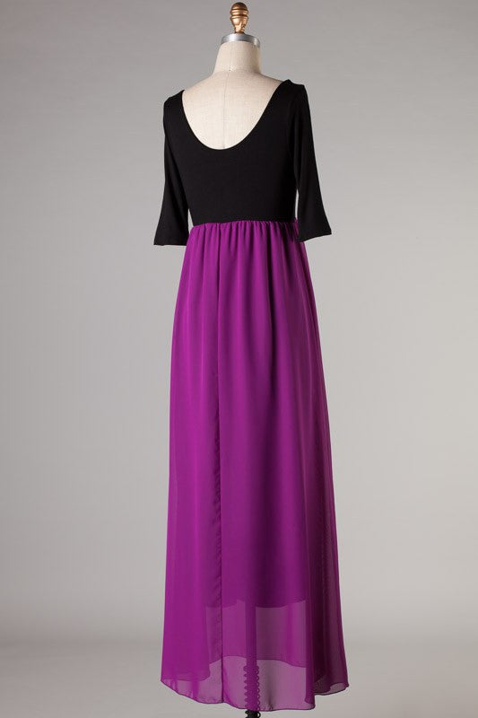 Handle With Flair Maxi Dress-Purple