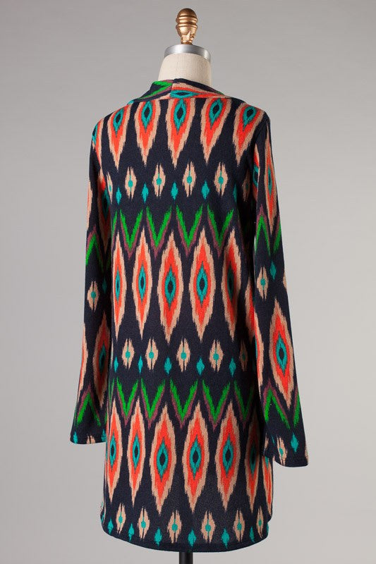 Midnight Reef Cardigan- Black