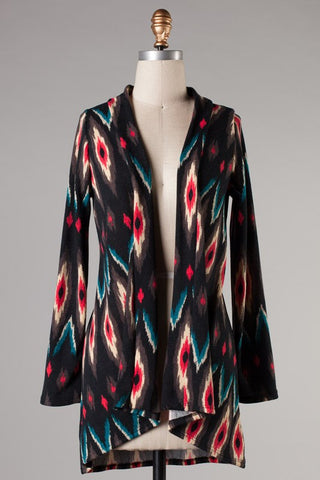 Midnight Reef Cardigan- Black