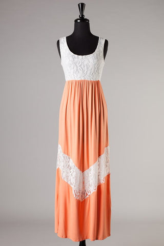 The Juliette Lace Dress-Apricot