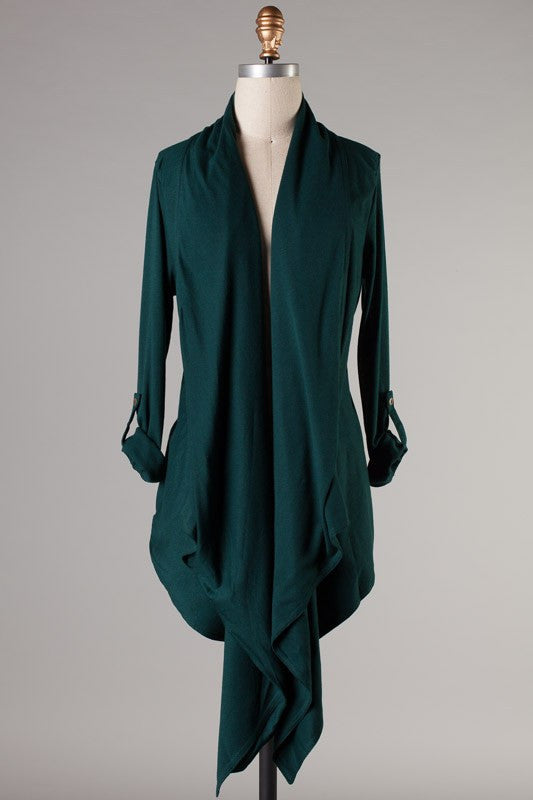 Lovely All Day Cardigan-Blue