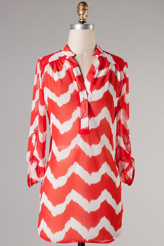 Shockwave Top in Blue