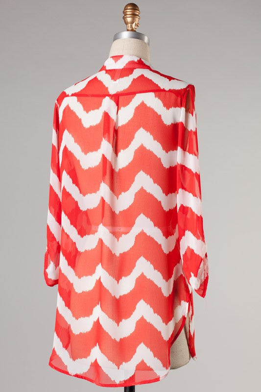 Shockwave Top in Blue