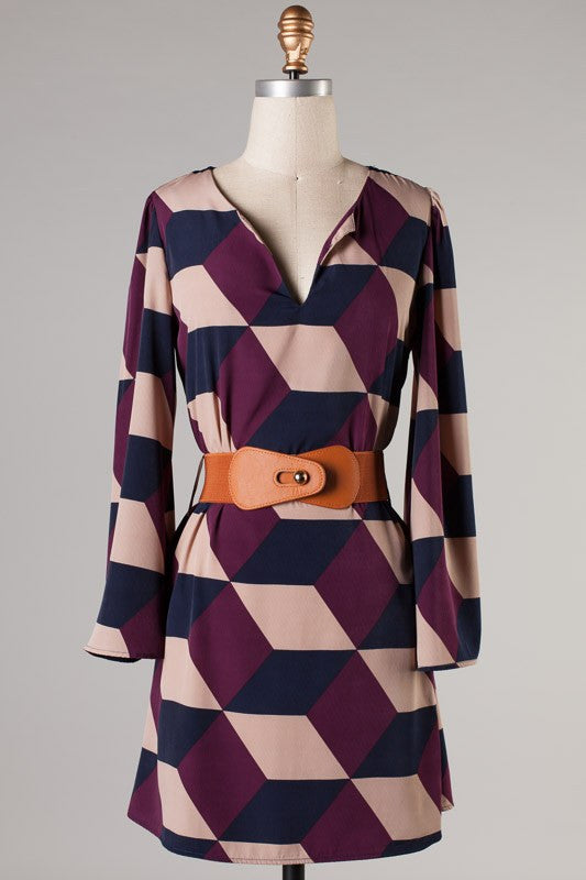 Stylish Steps Belted Dress