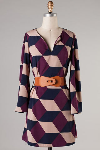 Stylish Steps Belted Dress