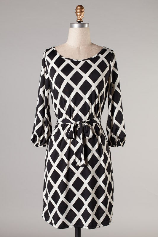 Your Potential Trellis Dress-Black