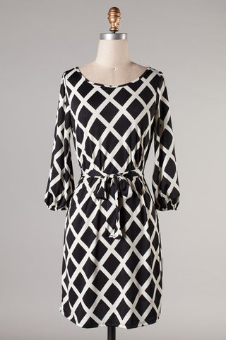 Your Potential Trellis Dress-Black
