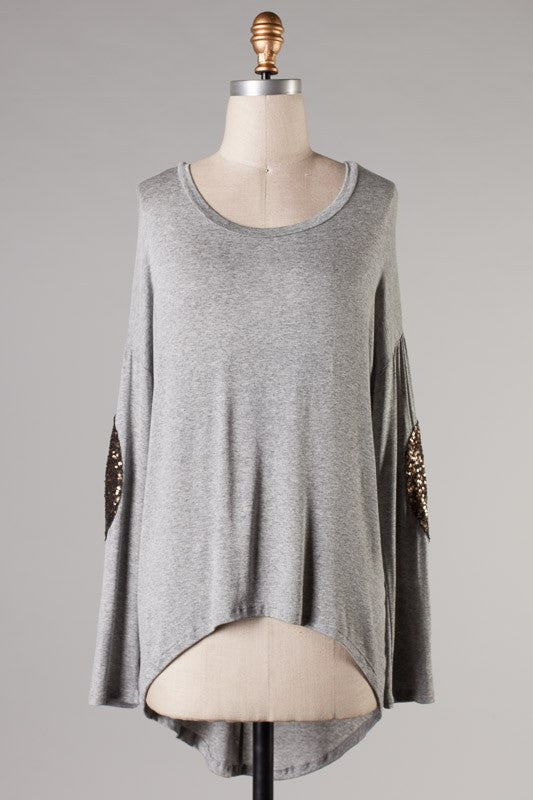 With A Little Glam Top-Olive