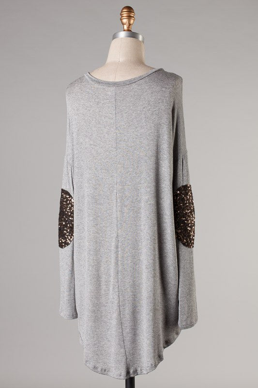 With A Little Glam Top-Olive