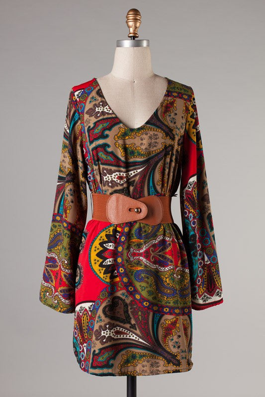 Getting Ahead Belted Dress