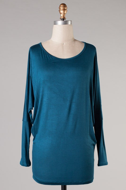 Caroline Essential Top-Teal