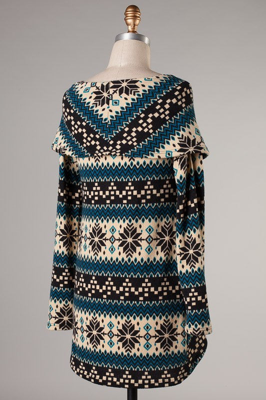 Pretty Winter Printed Top