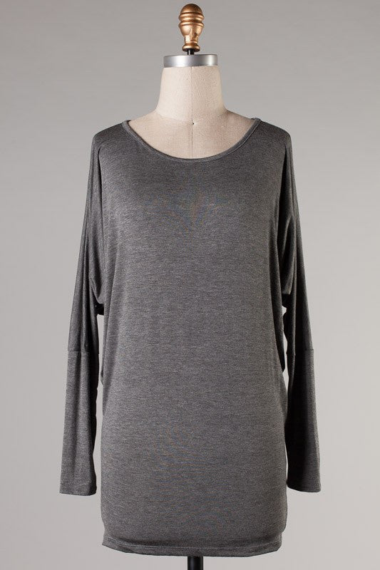 Caroline Essential Top-Grey