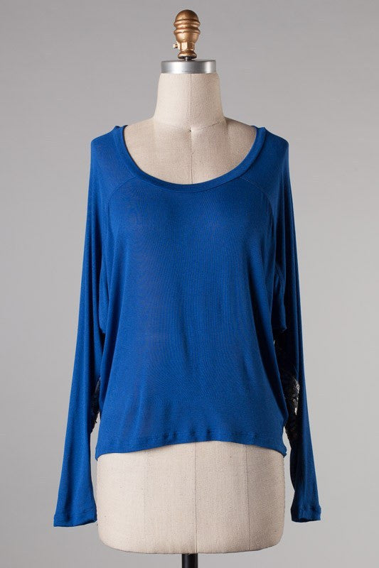Glam Party Top-Blue