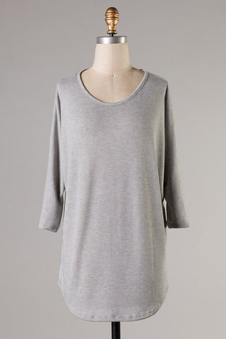 Be Comfortable Top-Grey