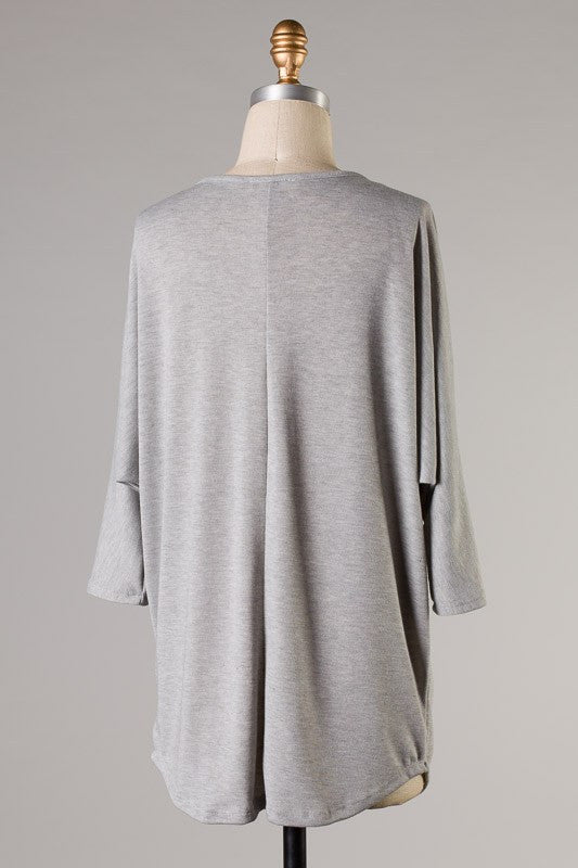 Be Comfortable Top-Grey