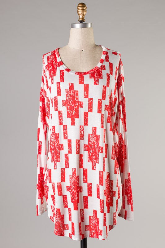 Blocks Away Top-Red