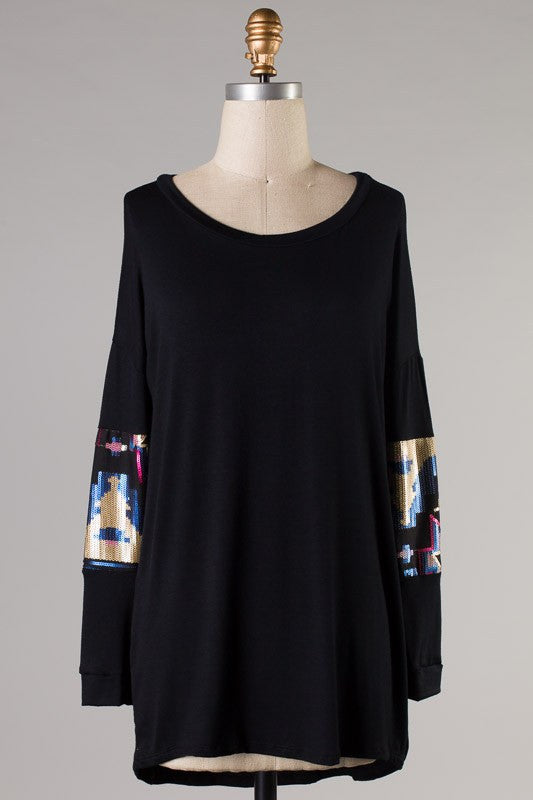 Little Details Top- Black