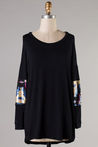 Little Details Top- Black