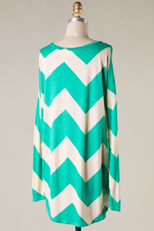 What May Come Chevron Top-Green