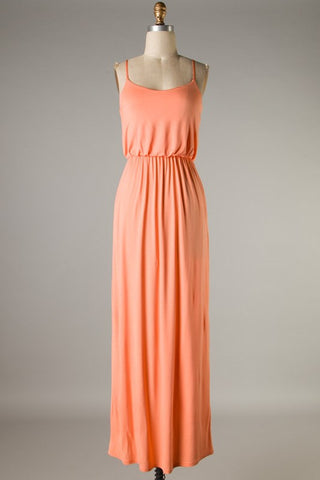 Calm Day Maxi Dress- Apricot