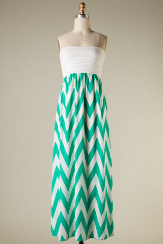 Sought-After Zigzag Dress-Jade