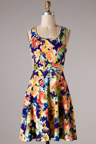 Bountiful Blooms Floral Dress