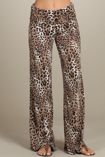 Take A Chance Animal Print Bottoms